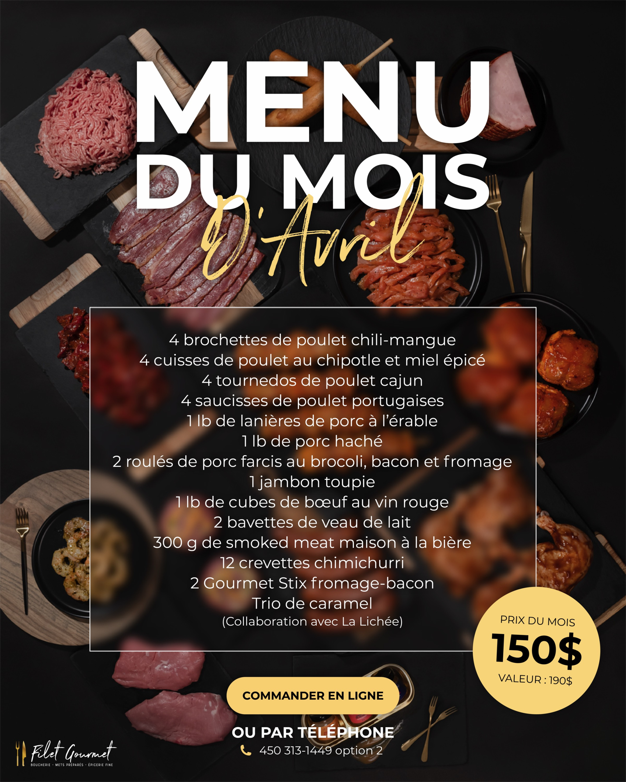 Menu du mois