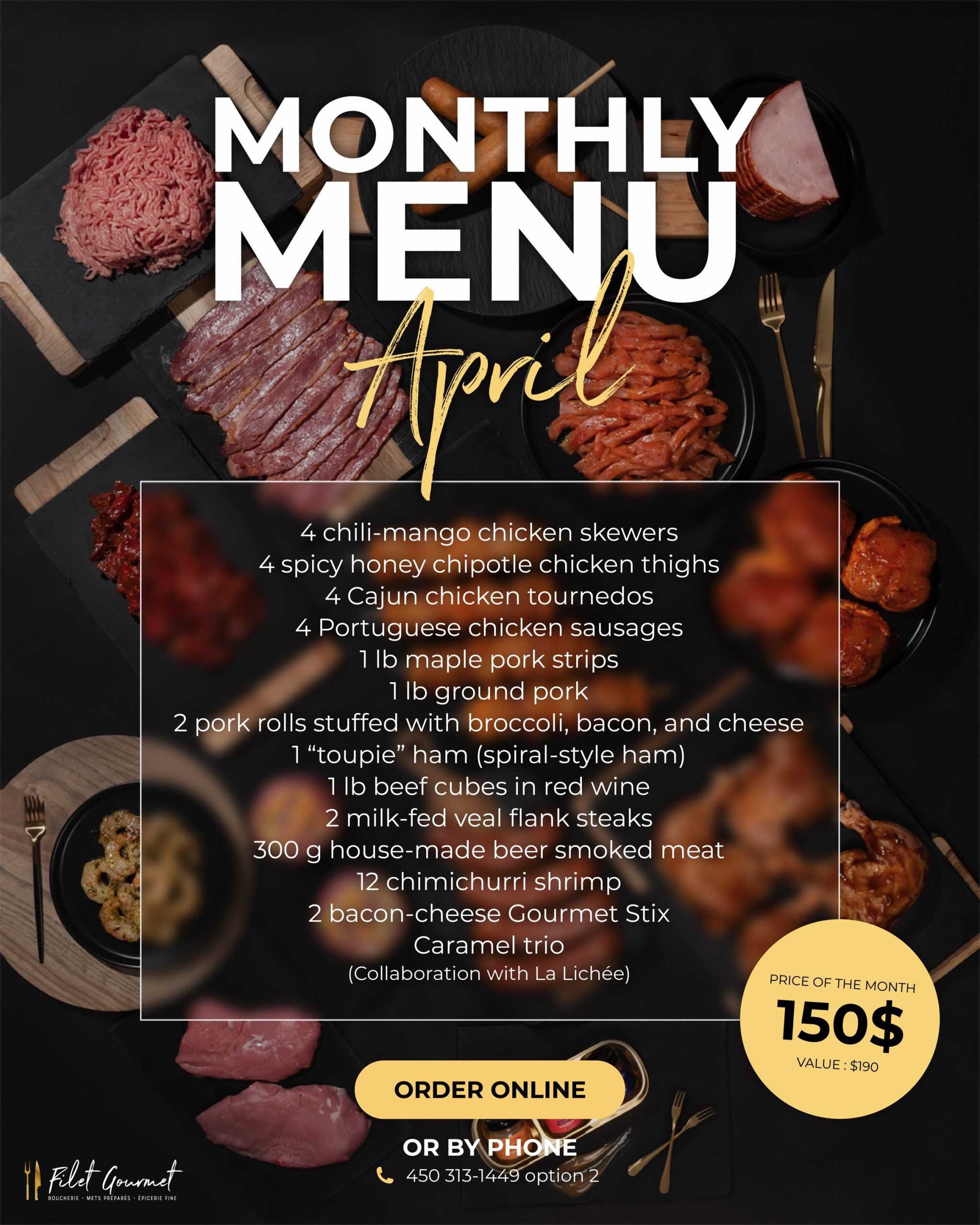 Monthly Menu – April