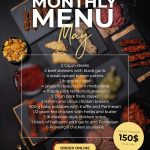 Monthly Menu – May