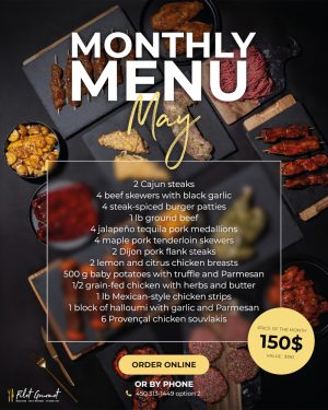 Monthly Menu – May