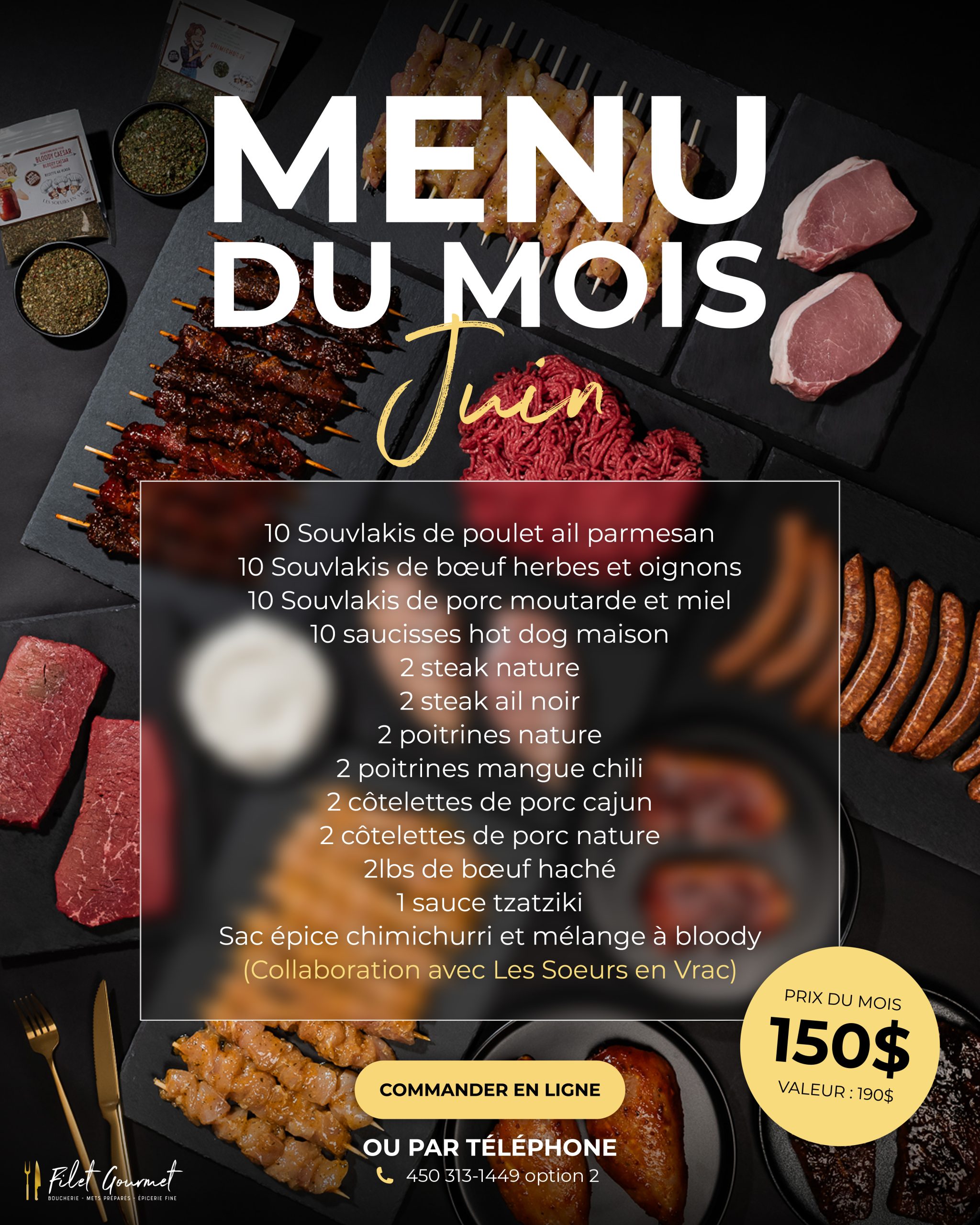 Menu du mois - Juin 2026