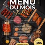 Menu du mois - juillet 2026