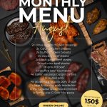 Monthly Menu - August 2026