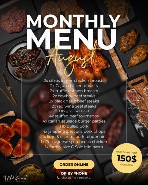 Monthly Menu August 2026 EN Monthly Menu - August 2026