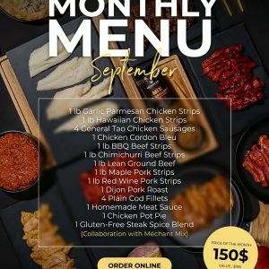 Monthly Menu Subscription